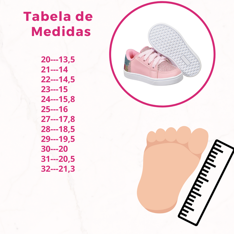 Tênis  Casual, Sapato de Criança Infantil Juvenil Meninas  Rosa disponivel do 20 ao 32