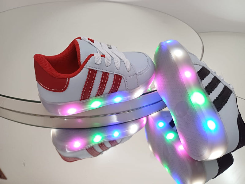 Tênis  de luz Led infantil pisca pisca escolar Casual